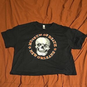 Museum of Death New Orleans Women's Black Crop Top